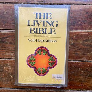 NEW The Living Bible Paraphrased Self-Help Edition Paperback 1971 Tyndale Sealed